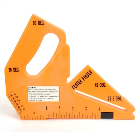 Big Horn Router Table Saw Push Block /Blade Depth & Angle Gauge, Hook Rule, Center Finder 19105